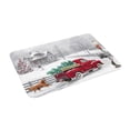 thumbnail image 2 of Winter Red Truck Dog Door Mats Christmas Tree Bath Mat Floor Mat Indoor Outdoor Doormat Non Slip Welcome Mats 23.6 x 15.7 inch, 2 of 8