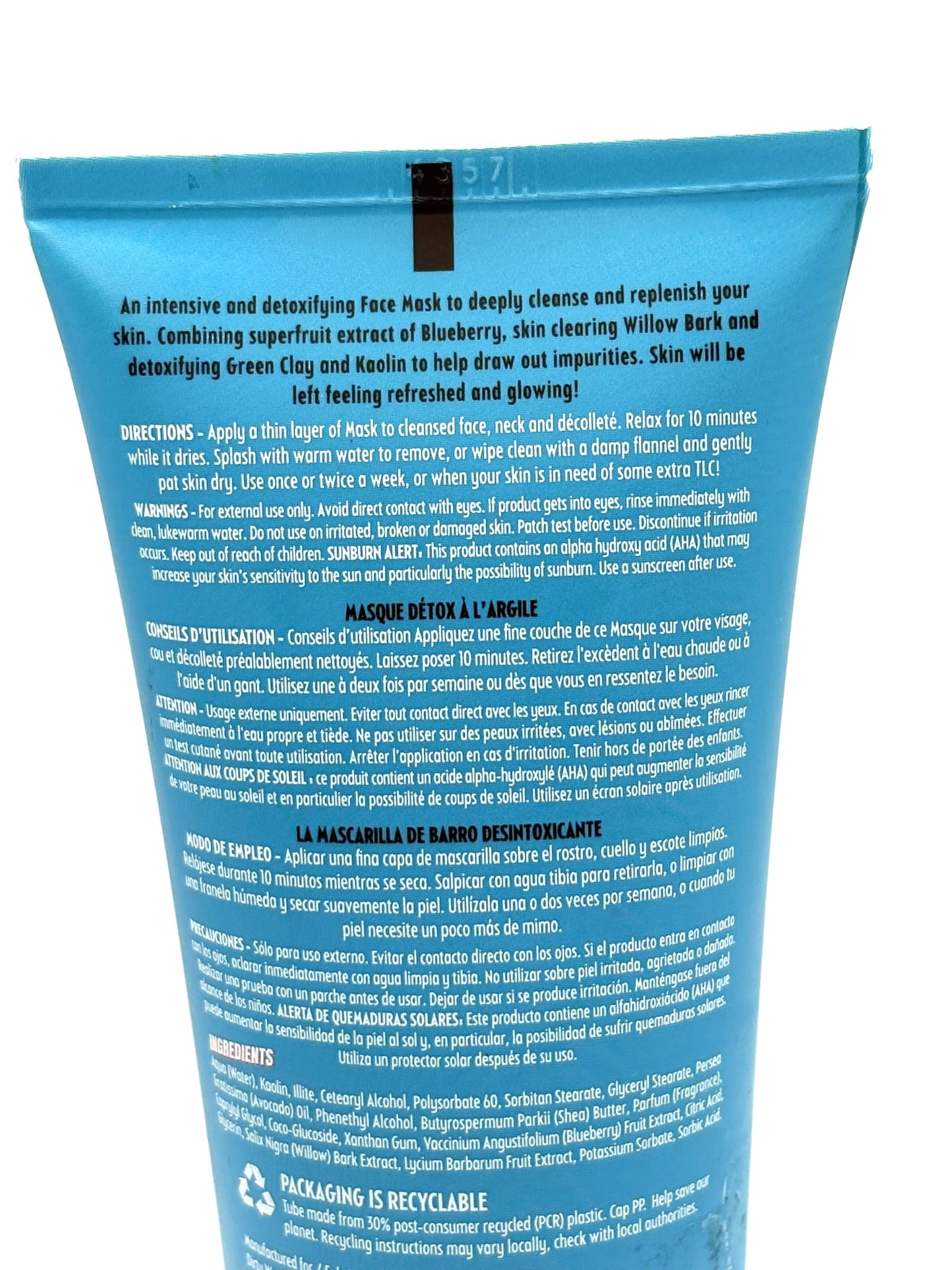 Dirty Works Detox Mud Maske – 100 Ml, Entgiftende Schlammmaske Für Gesicht & Haut