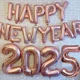 thumbnail image 5 of 2025 Feliz Año Nuevo Globos Banner Número Oro Rosa Letra Globo De Aluminio Decoración De Fiesta De Nochevieja Bolas Suppl, 5 of 5