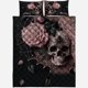 thumbnail image 2 of Rosas y calavera - Juego de edredón personalizado calavera, 2 of 6