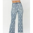 thumbnail image 3 of JUDY BLUE HIGH WAIST STAR PRINT CROPPED STRAIGHT JEANS, 3 of 6
