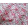 thumbnail image 4 of oneOone Silk Tabby Fabric Leaves Block Decor Fabric Printed BTY 42 Inch Wide, 4 of 4