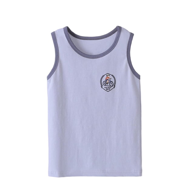 Débardeur pour Filles, Camisole Sans Manches Respirante Type Nuage, Col Rond pour Tenue Décontractée d'Été