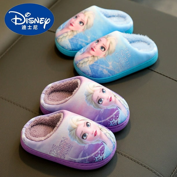 Chaussons 3D La Reine des neiges - Pour enfant - Taille 25/26 à 31/32