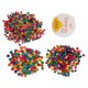 thumbnail image 3 of Cuentas de madera para manualidades, 601 piezas de cuentas de madera de colores variados, cuentas de madera de colores, funcionalidad inteligente, 3 of 12