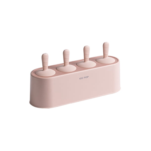 Inteprter Moldes de hielo de silicona de fácil liberación para golosinas caseras de hielo hechas de moldes de silicona de calidad alimentaria Cocina y Comedor Rosa claro
