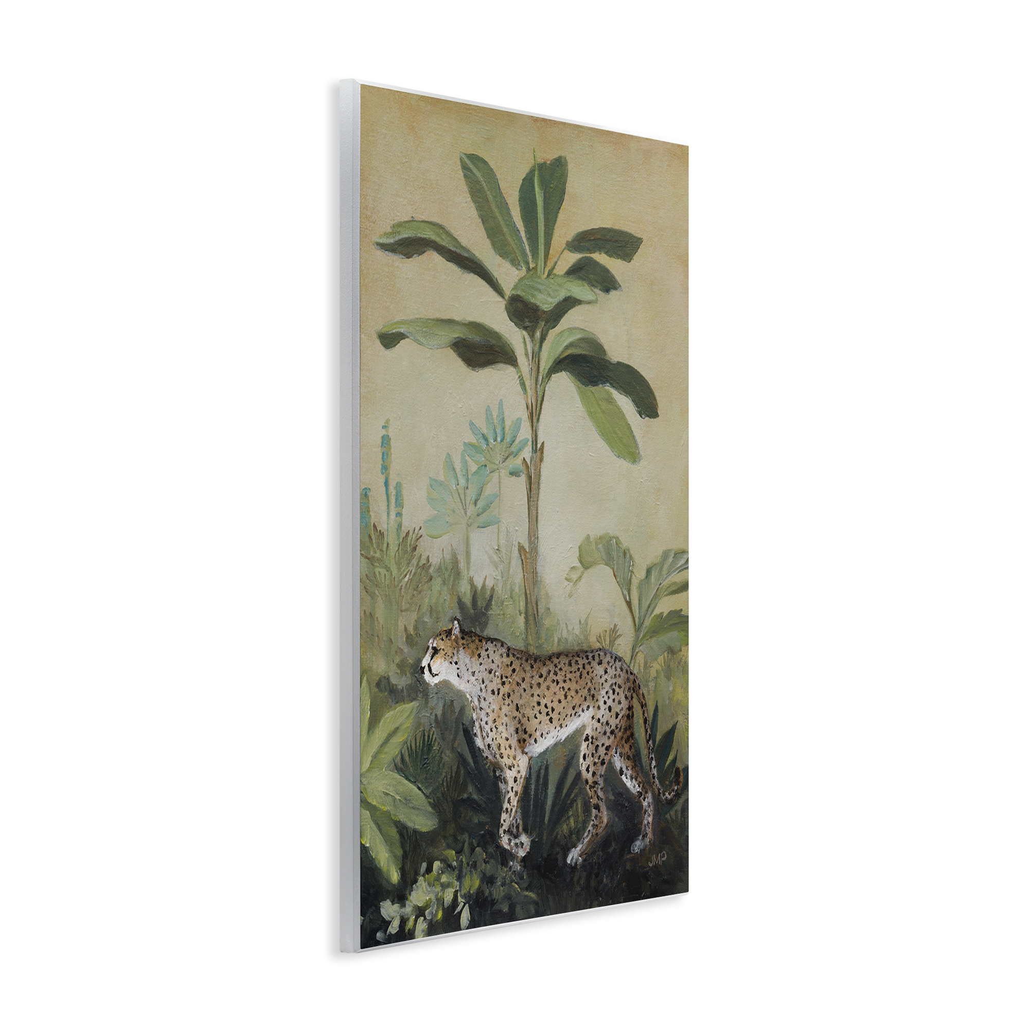 Stupell Industries King Of Jungle Leopard Landscape Painting Unframed Art Print Wall Art, 13 x 19