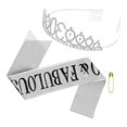thumbnail image 3 of a polished product description based on your input:\n\n \n\n**Chic Crown Headband and Party Sash Set – Perfect for Birthday Celebrations**\n\nAdd a touch, 3 of 3