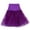 Purple, variant on IROINNID Women's Skirt Fashionable Summer Retro High-Waist Gauze Puffy Skirt Party Skirt Short Comfort Waist Short Solid Color Skirt