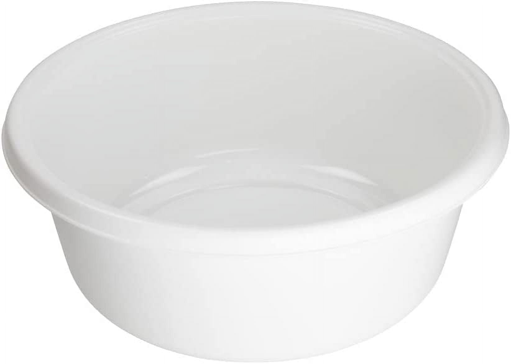 Yuright 8 Quart Plastic Wash Basin, Small Dish Pan, 3 Pack