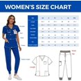 thumbnail image 4 of Scrubs for Women Set - Stretch V-Neck Scrub Top & Jogger Pant with 8 Pockets, 4 of 6