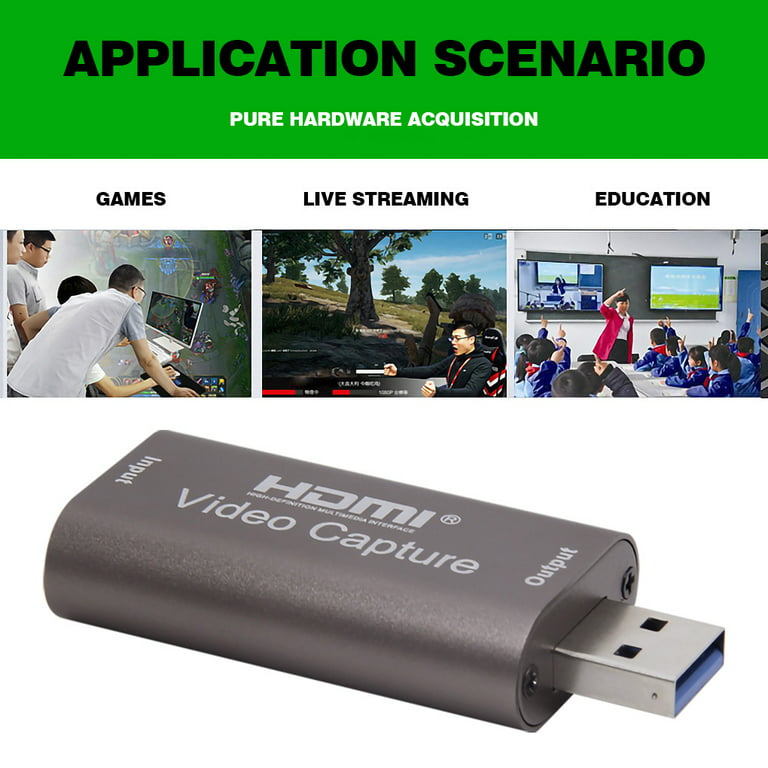Elenxs Graphics Capture Card USB 3.0 Game Video Capture Card 1080p 60fps HD  Capturing Device for Live Streaming 