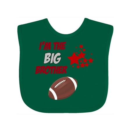 

Inktastic I m The Big Brother Football Gift Baby Boy Bib