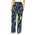 thumbnail image 3 of Daiia Colorful Space Women's Sleep Pant with Pockets and Drawstring,Pajama Pants-Small, 3 of 9