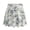 Blue Palm Leaf Pattern, variant on Whosucclay with Pockets Women's Athletic Tennis Skirt for Golf Yoga, White Lily Floral Pattern Polyester Spandex Built-in Shorts Athletic Skort 2 Side Pockets, Size Large