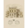 thumbnail image 2 of Carlsruche 15x18 White Modern Wood Framed Museum Art Print Titled - Estate and Plan III, 2 of 4