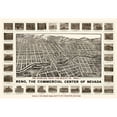 thumbnail image 3 of Brown 24x18 Black Modern Framed Museum Art Print Titled - Reno Nevada - Brown 1907, 3 of 5