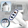 thumbnail image 2 of Cargador One Three Phone Mobile 3.5A 3.0 QC Carga rápida Cargador para coche con 3 puertos USB Interfaz integrada Transmisor FM para coche, 2 of 6