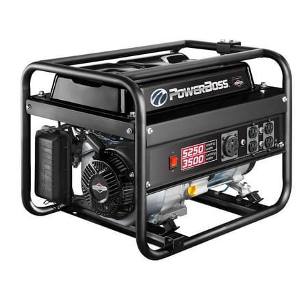 Hand Crank Power Generator - Briggs & Stratton PowerBoss 30667 3500W Running Gas Powered Portable Generator