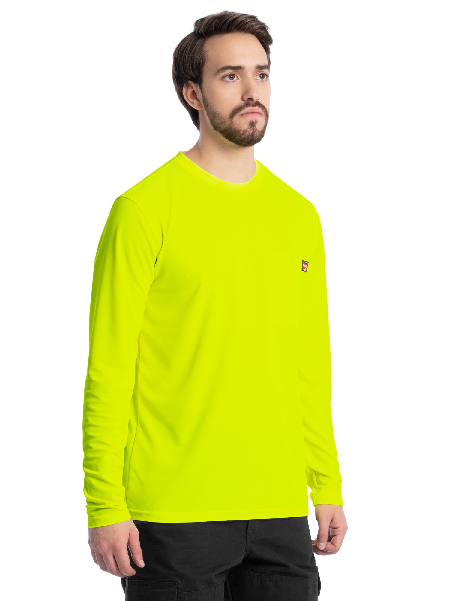 Wrangler Workwear Men's Long Sleeve Performance Work Pocket T-Shirt, Size S-5XL & LT-4XLT