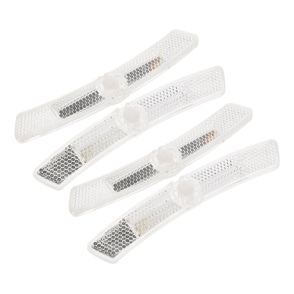 LEORX 4pcs Reflectors For Bike Wheels Night Visibility Plastic Square