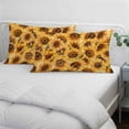 thumbnail image 4 of Yellow Sunflowers Pillow Covers 12"x20", Watercolor Floral Flowers Vintage Soft Brushed Microfiber Breathable Throw Pillow Covers, Pillowcase with Zipper for Couch Sofa Bedroom Living Room, 4 of 9