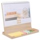 thumbnail image 3 of Office Desktop Calendar 2022 Wood Material Rectangular Simple Style Adults Date Viewing 1Pcs, 3 of 3