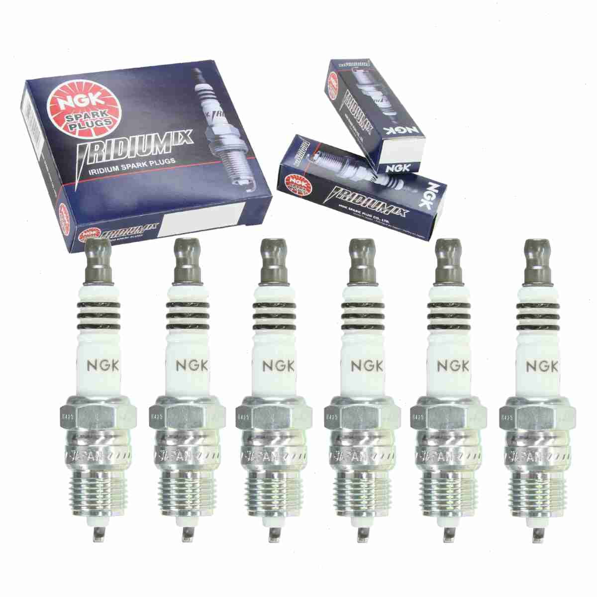 NGK Iridium IX Spark Plugs – 6-Pack – LKAR7BIX-11S (93501) – Fits EX35, FX35, G25, Altima, Maxima, Murano, Quest V6