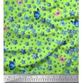 thumbnail image 1 of Soimoi Cotton Cambric Fabric Butterfly & Flower Decor Fabric Printed Yard 42 Inch Wide, 1 of 3