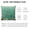 thumbnail image 5 of JRXY  Cherry Blossoms Throw Pillow Covers Bird Spring Blooming Flowers Sakura Green Background Square Pillowcases for Home Decor Sofa Car Bedroom Pillow case White, 5 of 5