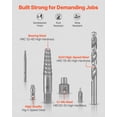 thumbnail image 3 of VEVOR Screw Extractor Set with Drill Bits, 49 Pieces, Easy Out Nut Bolt Extractors and Drill Bits, with Adapters, Solid Storage Case, Cr-Mo Steel for Removing Rounded, Broken, or Stripped Fasteners, 3 of 9