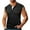 Black, variant on Men's Casual Sleeveless Henley Tank Top Summer Lightweight Breathable Button-Down Muscle Vest