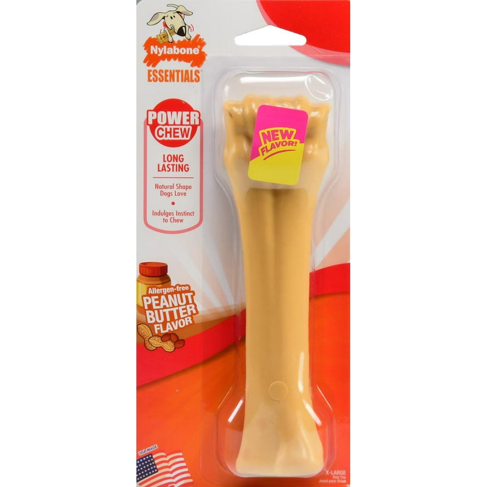 Nylabone Essentials Power Dog Chew, Peanut Butter, Extra Large