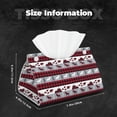 thumbnail image 6 of Lsque Buffalo Plaid Forest Printed Long Tissue Box Cover Holder, Facial Paper Organizer Dispenser,Triangle with Bottom Belt, PVC Leather Decorative Organizer, 6 of 9