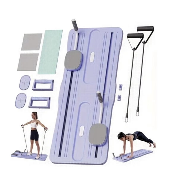 Women's Core Training Board: Smart Pilates Reformer with Push-Up Stands for Home Gym