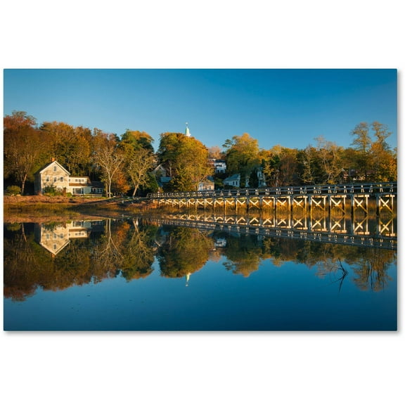 Trademark Fine Art "Wellfleet Mirror" Canvas Art by Michael Blanchette Photography