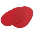 thumbnail image 6 of 2x SEW-ON OVAL SEW Leather ELBOW/KNEE PATCHES repair CRAFT SEWING APPLIQUES , Red, 6 of 7