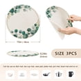 thumbnail image 2 of 3PCS Trivet Mats 15 Inch Round Heat-Resistant Pot Holders Hot Pads Table Decor Eucalyptus Wreath, 2 of 6