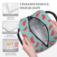 thumbnail image 3 of Yiaed Watermelon Print Lunch Bag Adult Insulated Lunch Box, Leakproof Cooler Food Lunch Containers Reusable High Capacity Lunch Tote Bags-One Size, 3 of 6