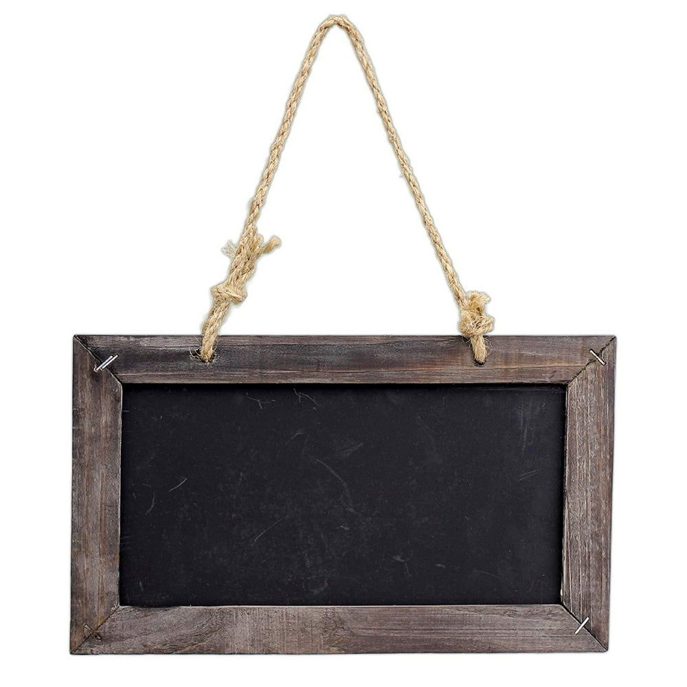 park hill 10.5" x 6.25" wood framed doublesided hanging chalkboard sign