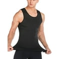 thumbnail image 5 of Mens Compression Shirt Slimming Body Shaper Vest Workout TaLELINTA Tops Abs Abdomen Weight Loss Sweat  Undershirts/Black, 5 of 8