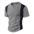 thumbnail image 4 of ’s Summer Knit Patchwork Short Sleeve T Shirt For Everyday Comfort And Style, 4 of 4