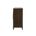 thumbnail image 3 of Benjara Cora 56" Sideboard Buffet Server- 3 Door Cabinets- Metal Handles- Brown, 3 of 5