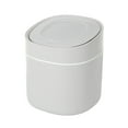 thumbnail image 2 of GUOOL Mini Desktop Trash Can Garbage Basket Dustbin Home Beside Tabletop Gray, 2 of 9