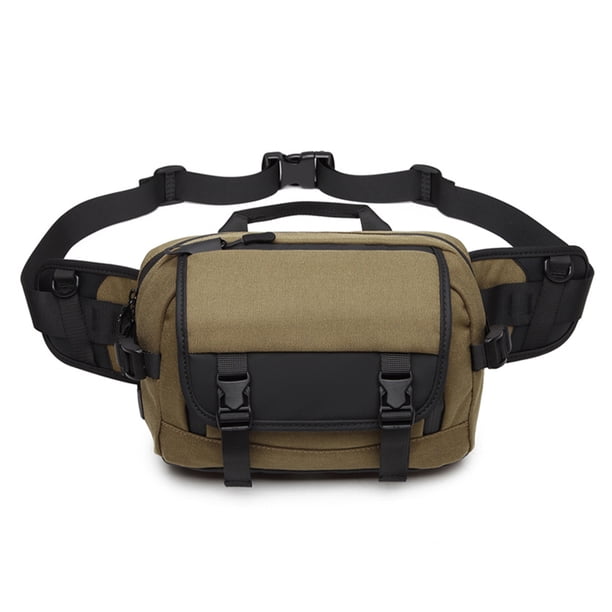 Cangurera ozuko Bolso cruzado OZUKO, bolso de pecho, riñonera para hombres, almacenamiento multicapa, interfaz USB, tela a prueba de salpicaduras ozuko Cangurera