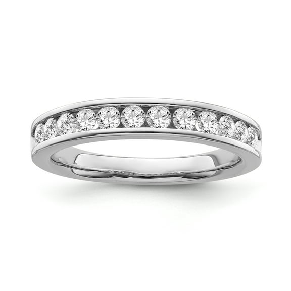 Araiya Fine Jewelry 10K White Gold Diamond Band Ring (1/2 cttw, I-J Color,I2-I3 Clarity) Size 9