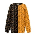Halloween Costumes Woman 2025 Pumpkin Bats Print Pullover Tops Long