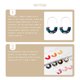 thumbnail image 4 of Pendientes colgantes multicolor liso semicírculo acrílico mujer pendiente regalo de aniversario elegante gancho para la oreja boda playa blanco Ropa, zapatos y accesorios Miscelánea Color azul Qarigey AP010380-06, 4 of 6