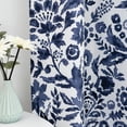 thumbnail image 3 of DriftAway Julia Watercolor Blackout Room Darkening Grommet Lined Thermal Insulated Energy Saving Window Curtains 2 Layers 2 Panels Each Size 56 Inch by 97 Inch Navy, 3 of 8