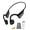 Black, variant on Bone Conduction Open-Ear Headphones, Wireless Bluetooth 5.4 Earbuds ENC Noise Cancellation, 18H Playtime, IPX6 Waterproof, Lightweight for Running